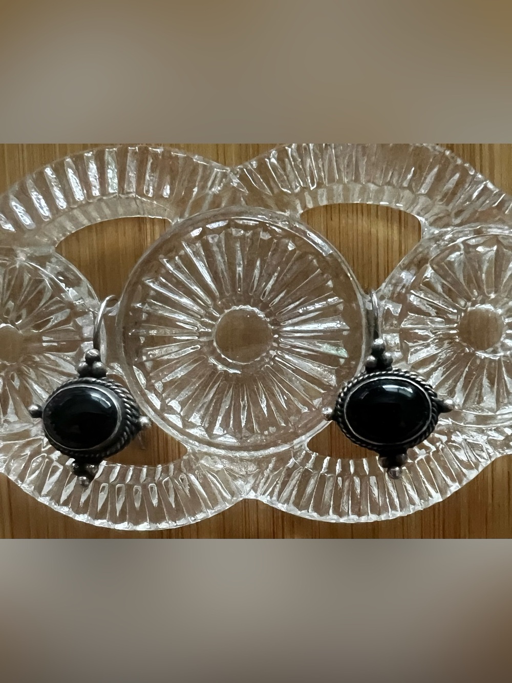 Black Onyx Sterling Earrings